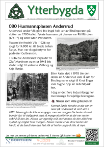 080 Husmannsplassen Andersrud